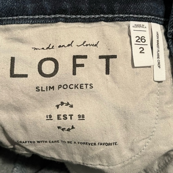 Loft High Waist Flare Crop Jeans - Picture 12 of 12